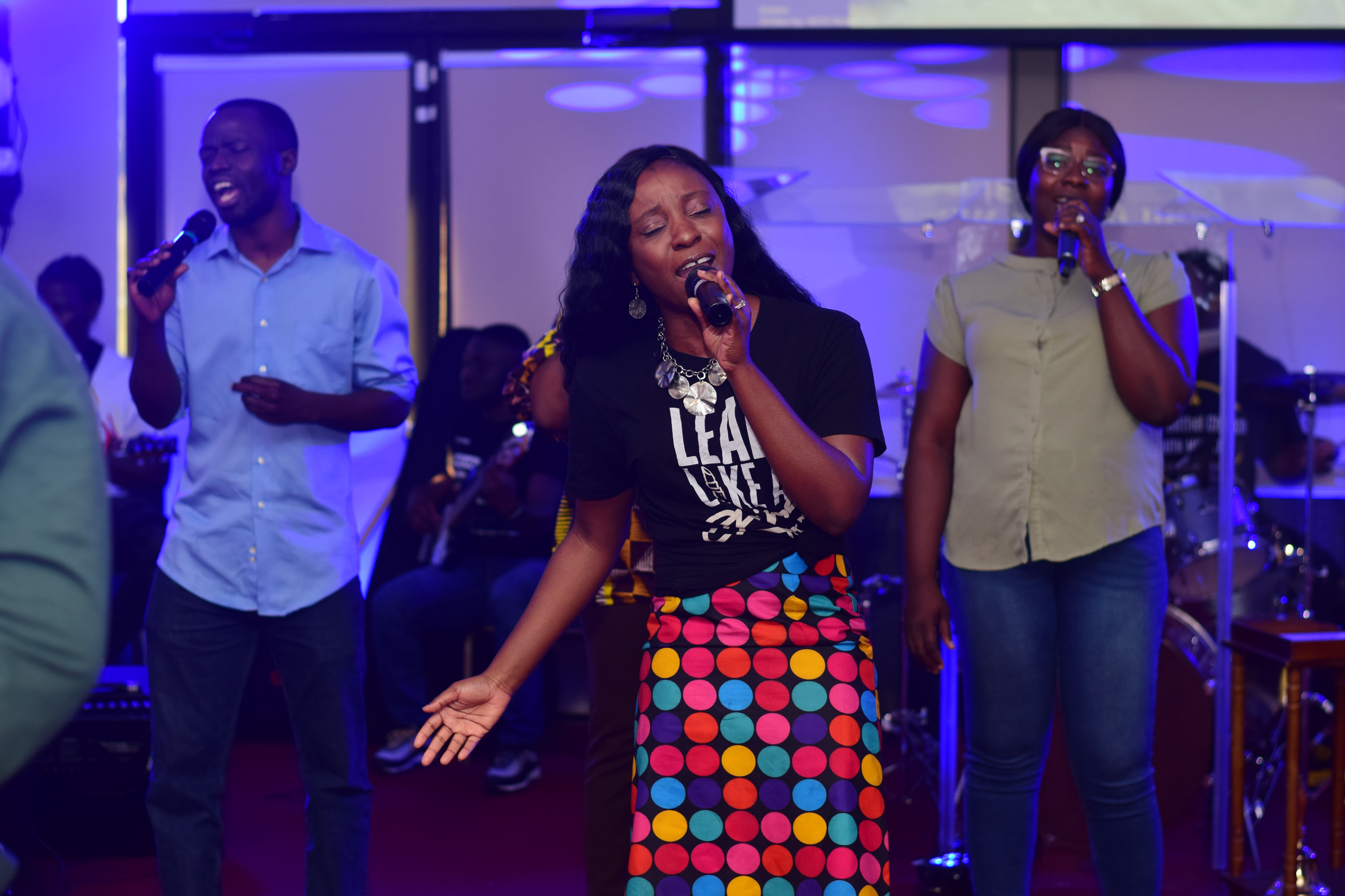 Youth in Bible study discussion